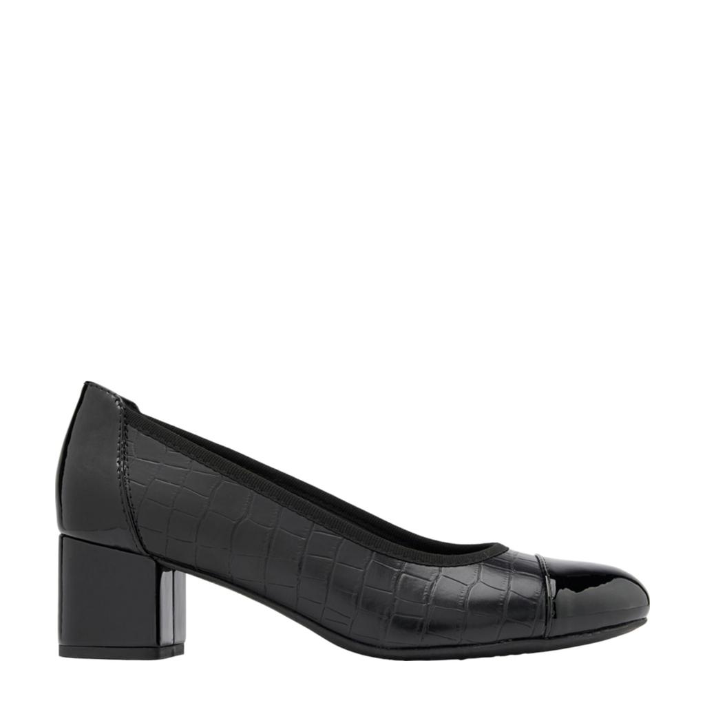 Zwarte dames Graceland pumps van imitatieleer
