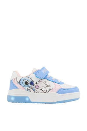 Stitch sneakers met lichtjes blauw/wit