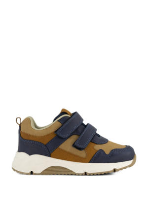   sneakers donkerblauw/cognac