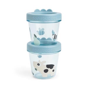 Babyvoedselcontainer 2-pack Tiny farm - Blauw