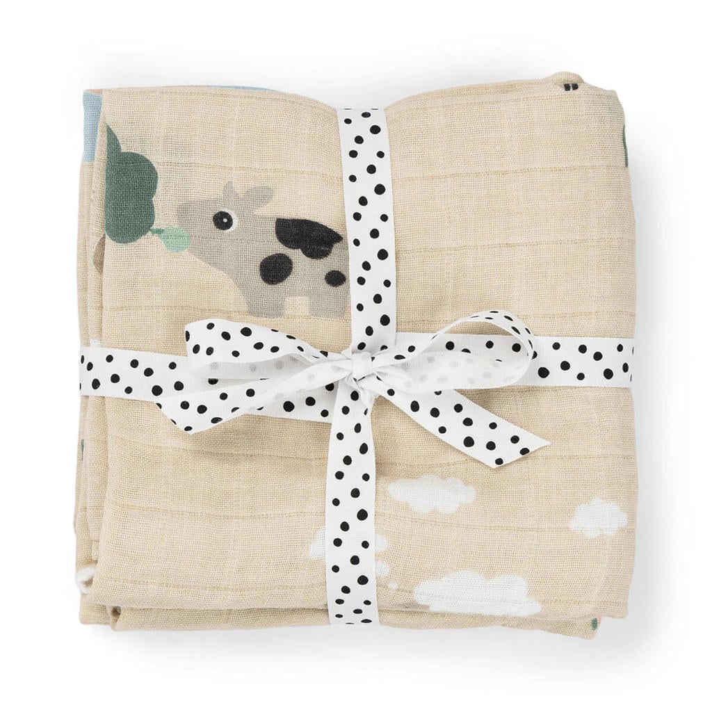 Done by Deer Hydrofiele spuugdoek 2-pack Playground zand