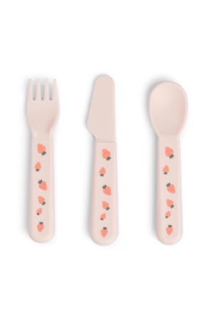 Foodie bestekset Tiny farm - Roze