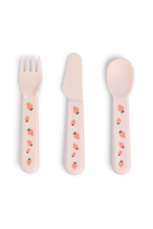 Foodie bestekset Tiny farm - Roze