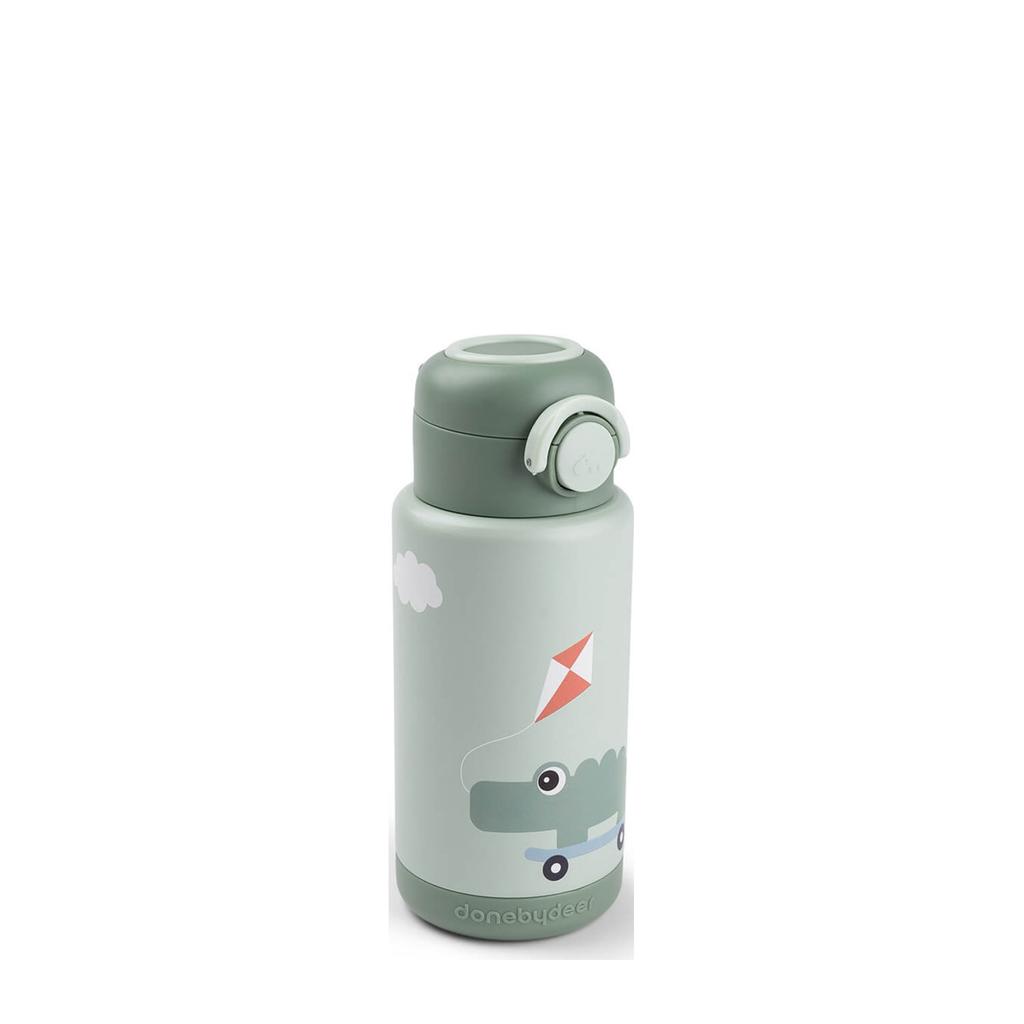 Done by Deer Thermo fles Playground - Groen - 340 ml