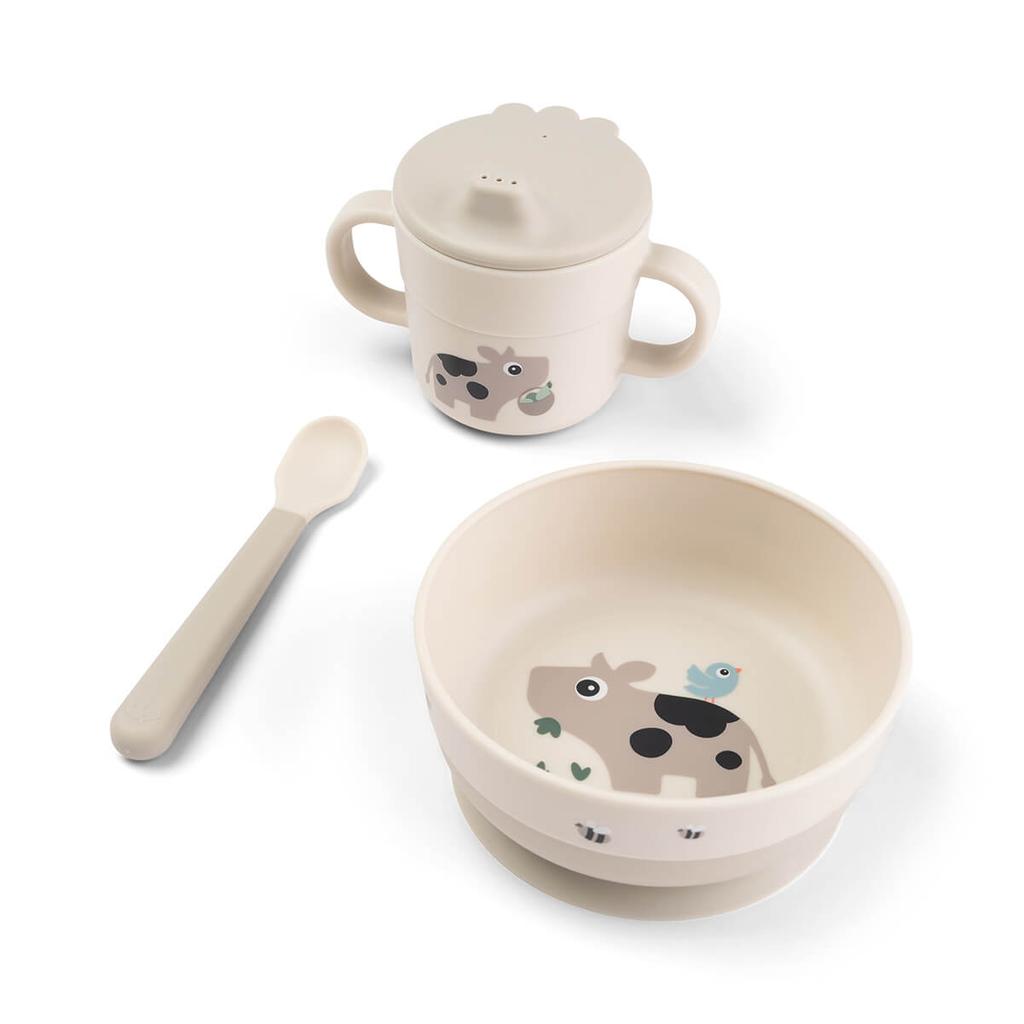 Done by Deer Foodie first mealset met stick en stay zuignap Tiny farm - Zand