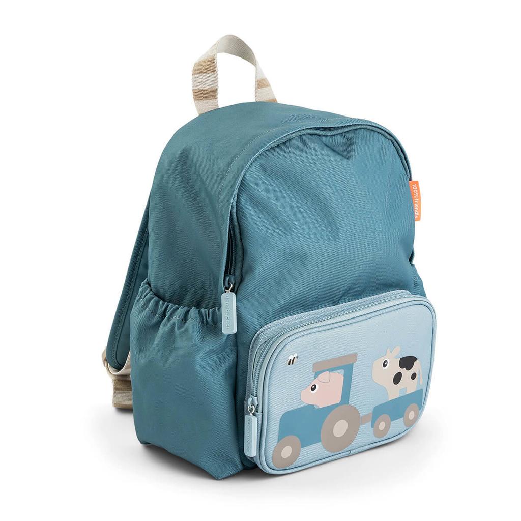 Done by Deer Kids backpack Tiny farm Blue 7,5 L Kinder rugzak Tiny farm - Blauw
