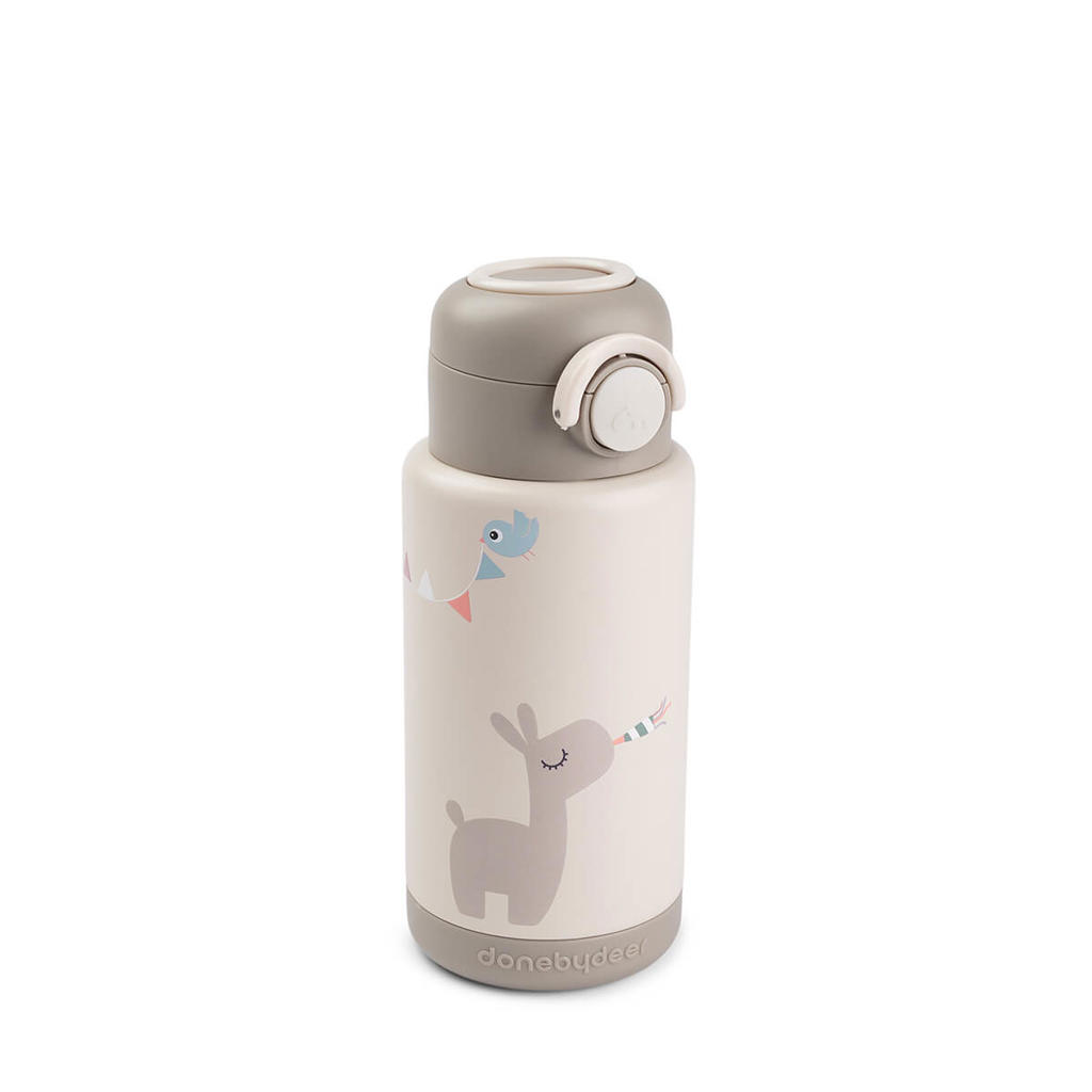 Done by Deer Thermo fles Celebration - Zand - 340 ml