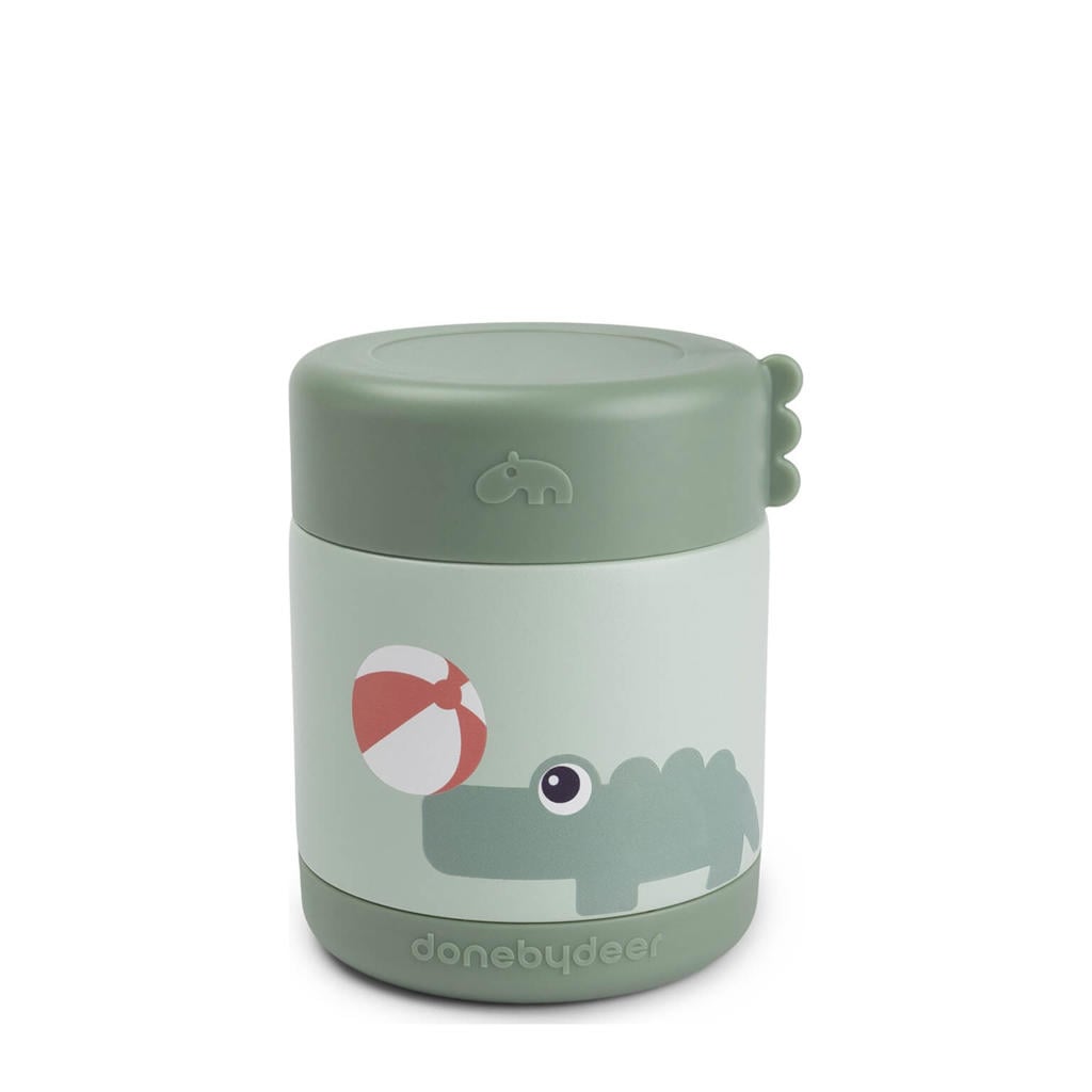 Done by Deer Thermo voedel container Playground - Groen 300 ML