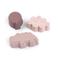 Done by Deer Siliconen vormen 3 stuks Happy clouds - Roze