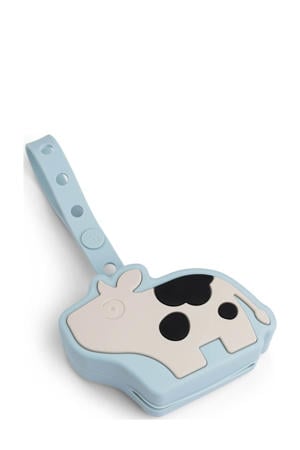 Siliconen fopspeenhouder Dotti - Blauw
