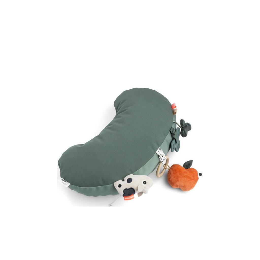 Done by Deer Sensorische spiegel voor tummy Time Tiny farm - Blauw