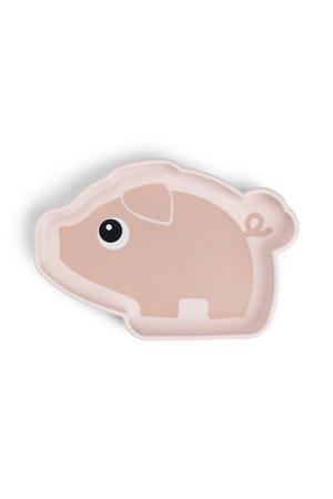 Siliconen Stick&Stay bord Pigee - Roze