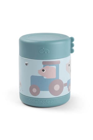 Thermo voedselcontainer Tiny farm - Blauw 300 ML