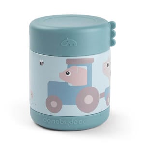 Thermo voedselcontainer Tiny farm - Blauw 300 ML