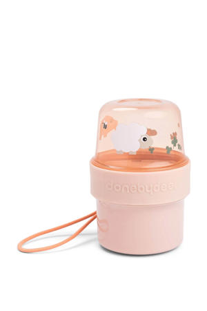 To go 2-in-1 snackcontainer S Tiny farm - Roze