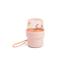 Done by Deer To go 2-in-1 snackcontainer S Tiny farm - Roze