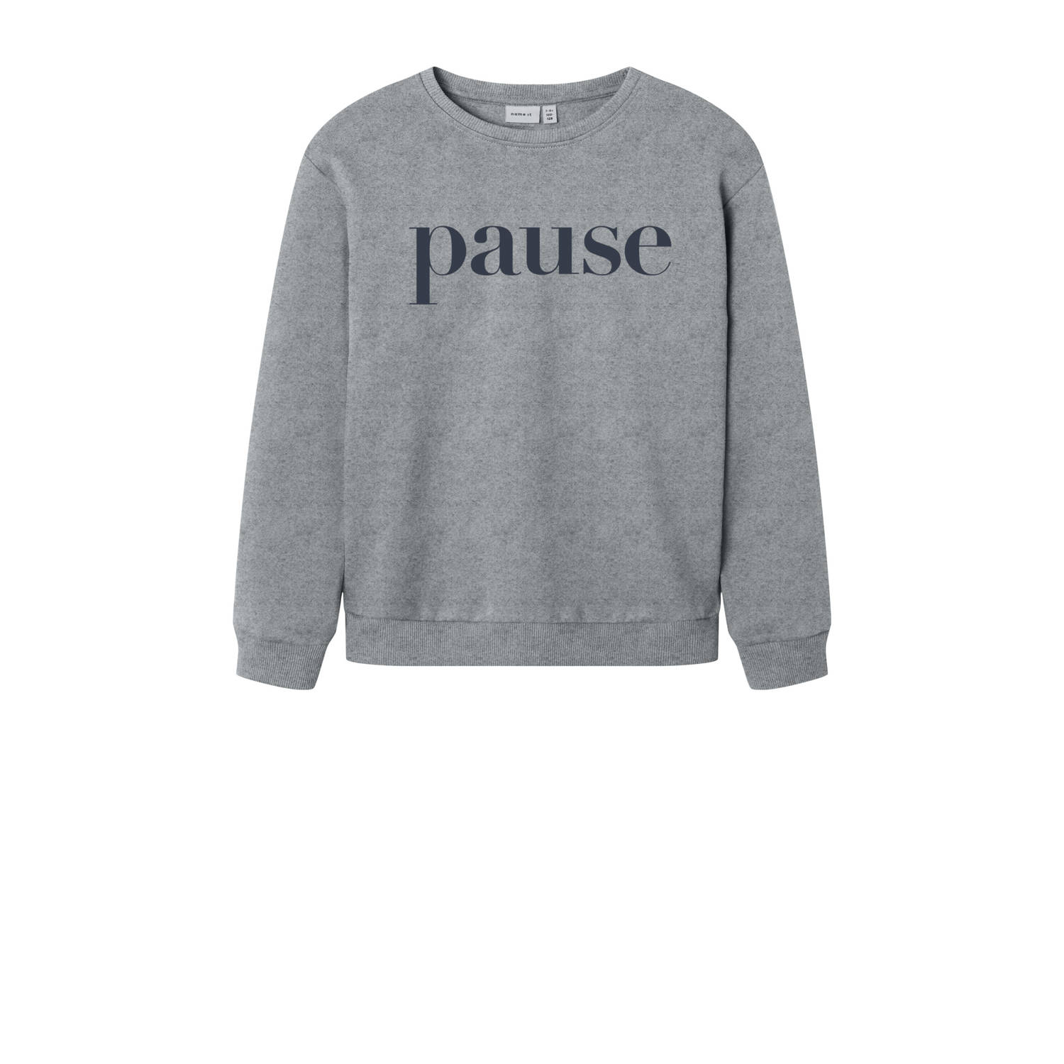NAME IT KIDS sweater grijs melange