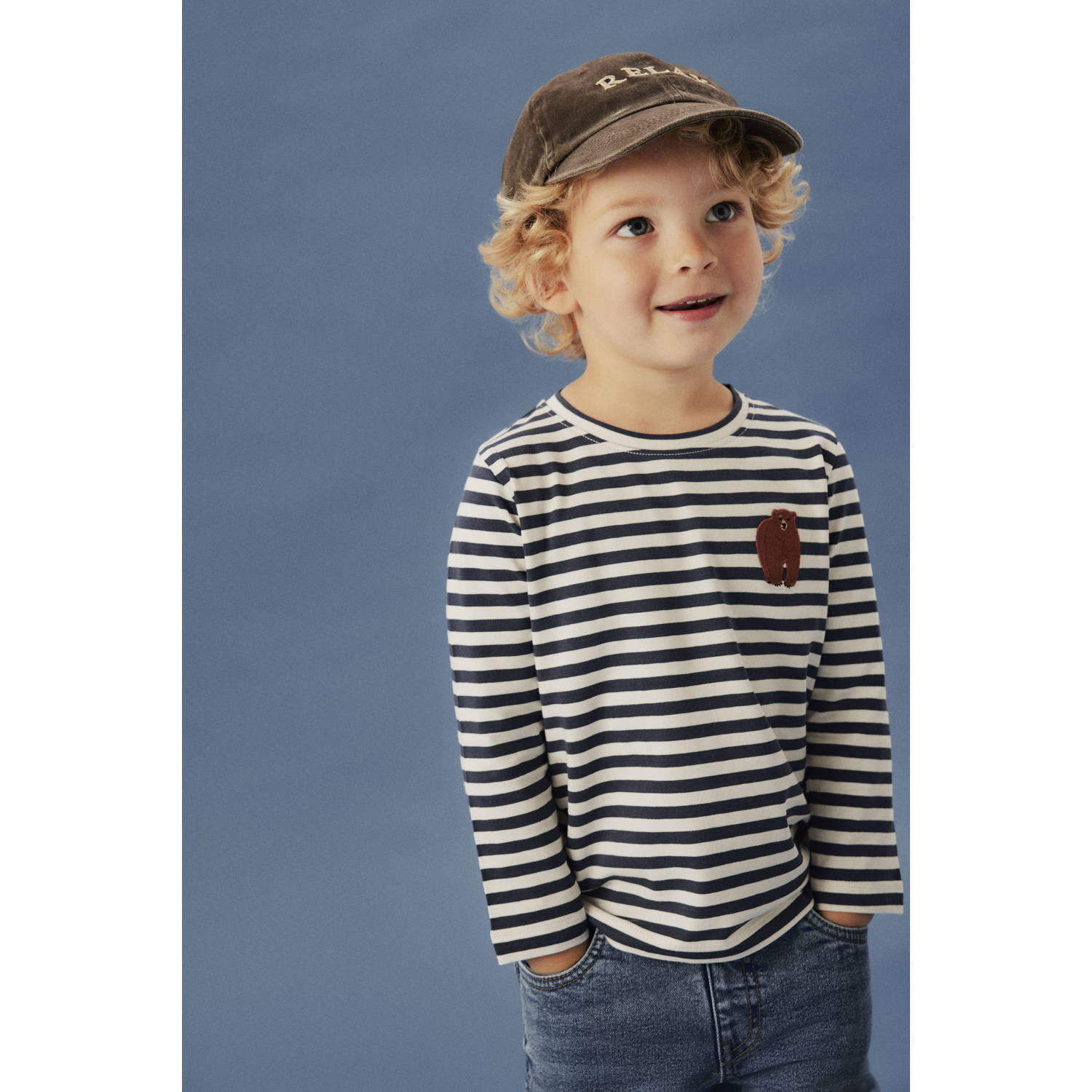 NAME IT MINI longsleeve donkerblauw