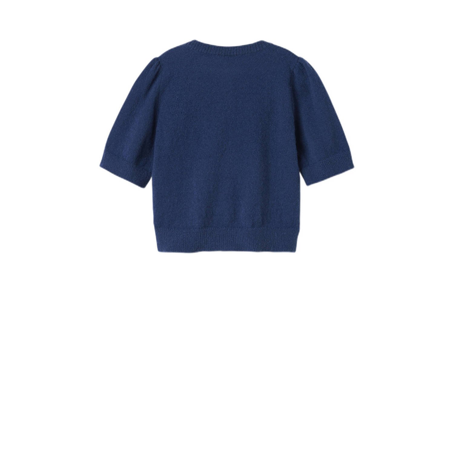 NAME IT KIDS vest donkerblauw fijn gebreid
