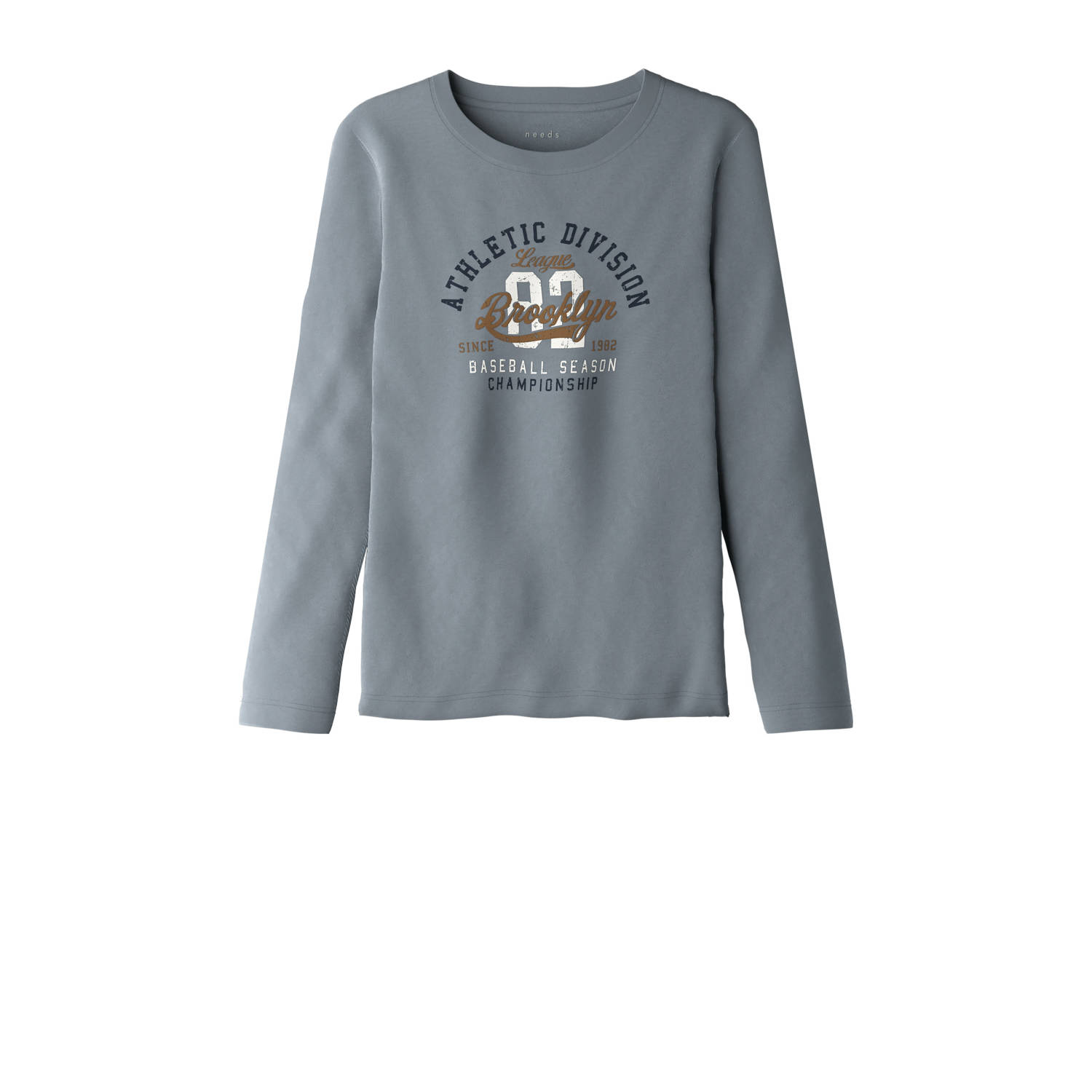 NAME IT KIDS longsleeve grijsblauw