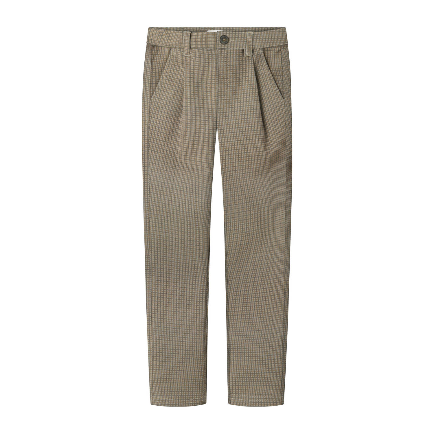 NAME IT KIDS slim casual broek zand