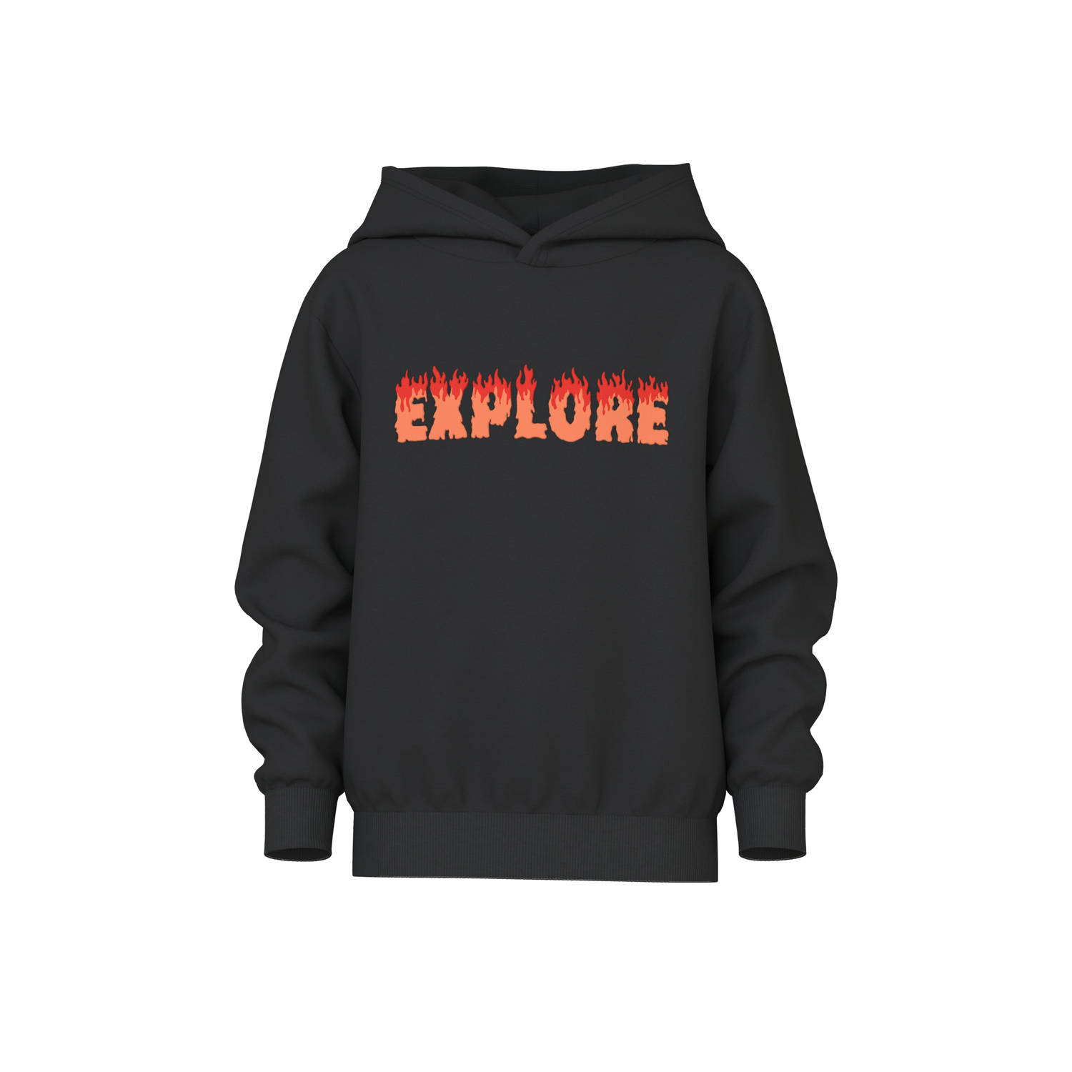 NAME IT KIDS hoodie zwart