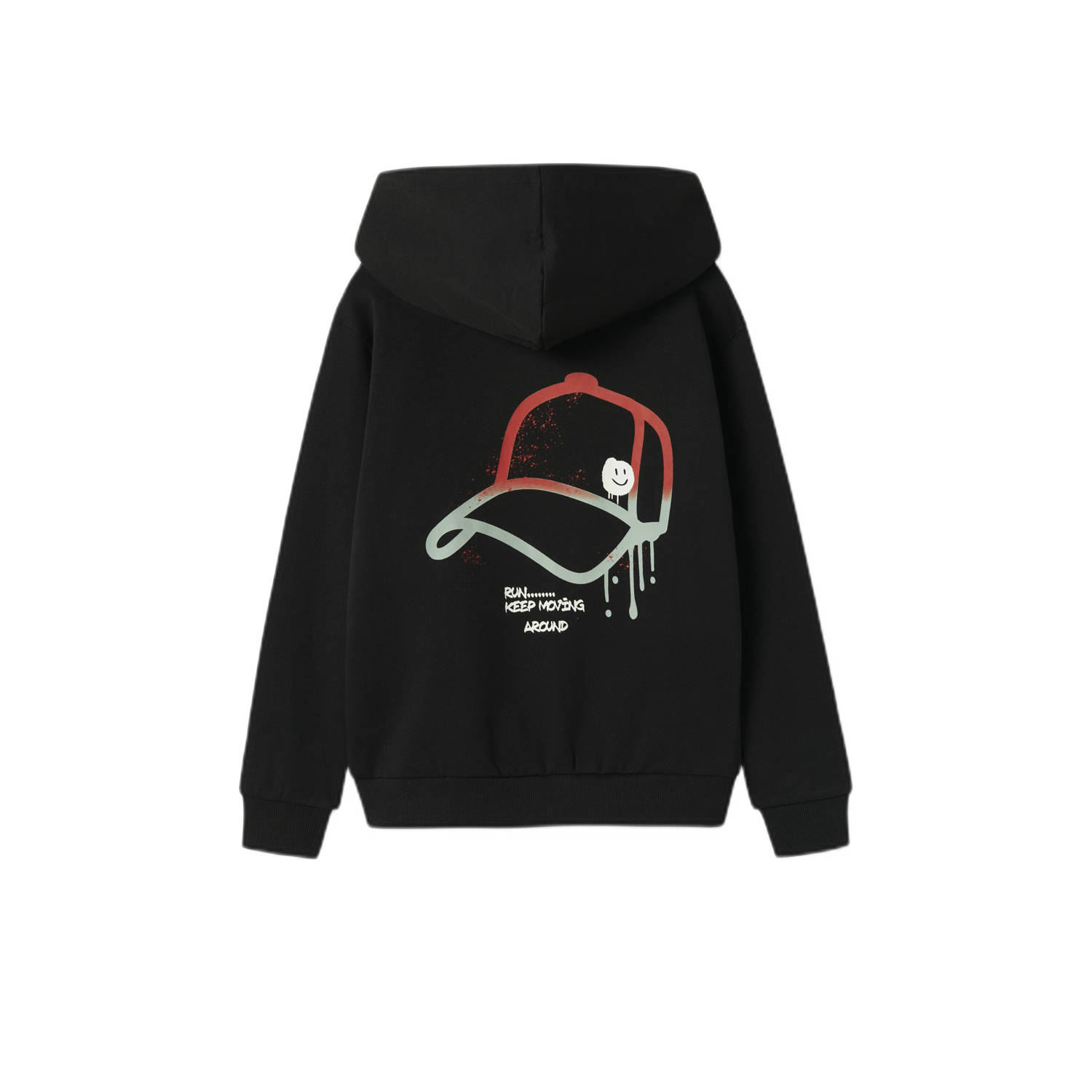 NAME IT KIDS hoodie zwart
