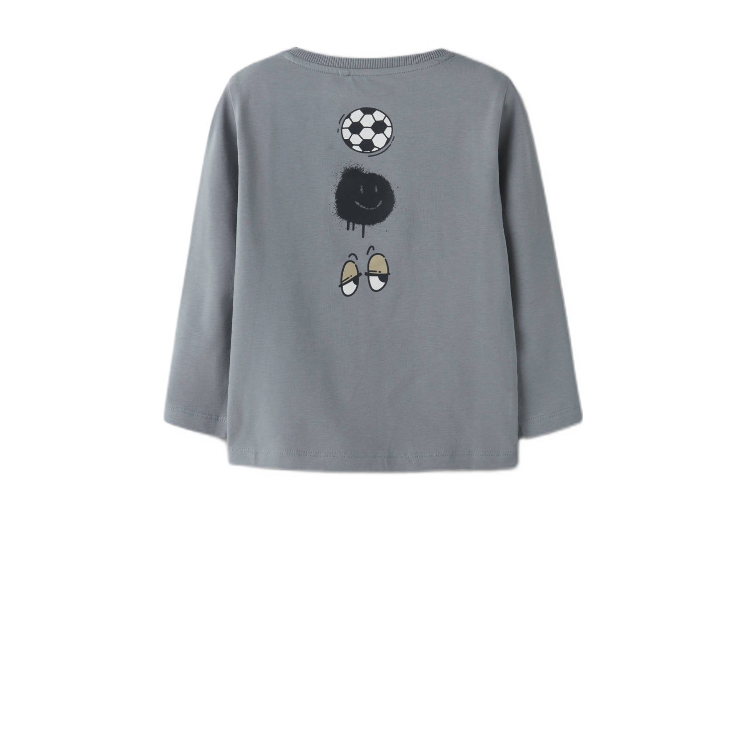 NAME IT MINI longsleeve grijsblauw