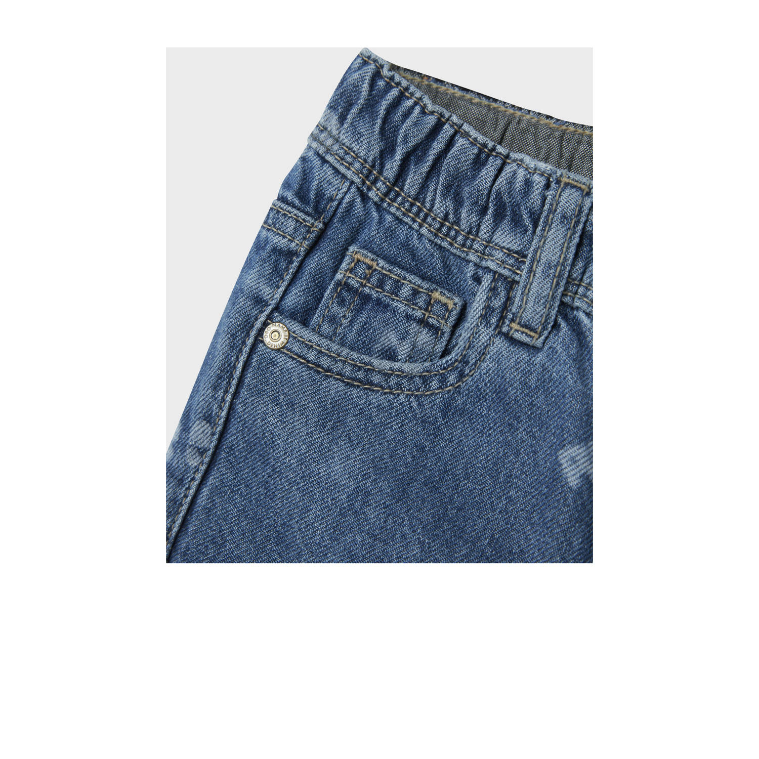 NAME IT MINI waist tapered jeans medium blue denim