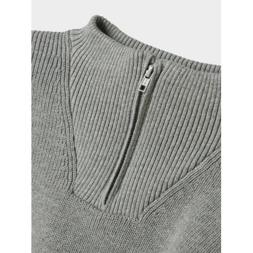 NAME IT MINI trui grijs melange gebreid afbeelding