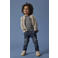 NAME IT MINI cardigan zand gebreid