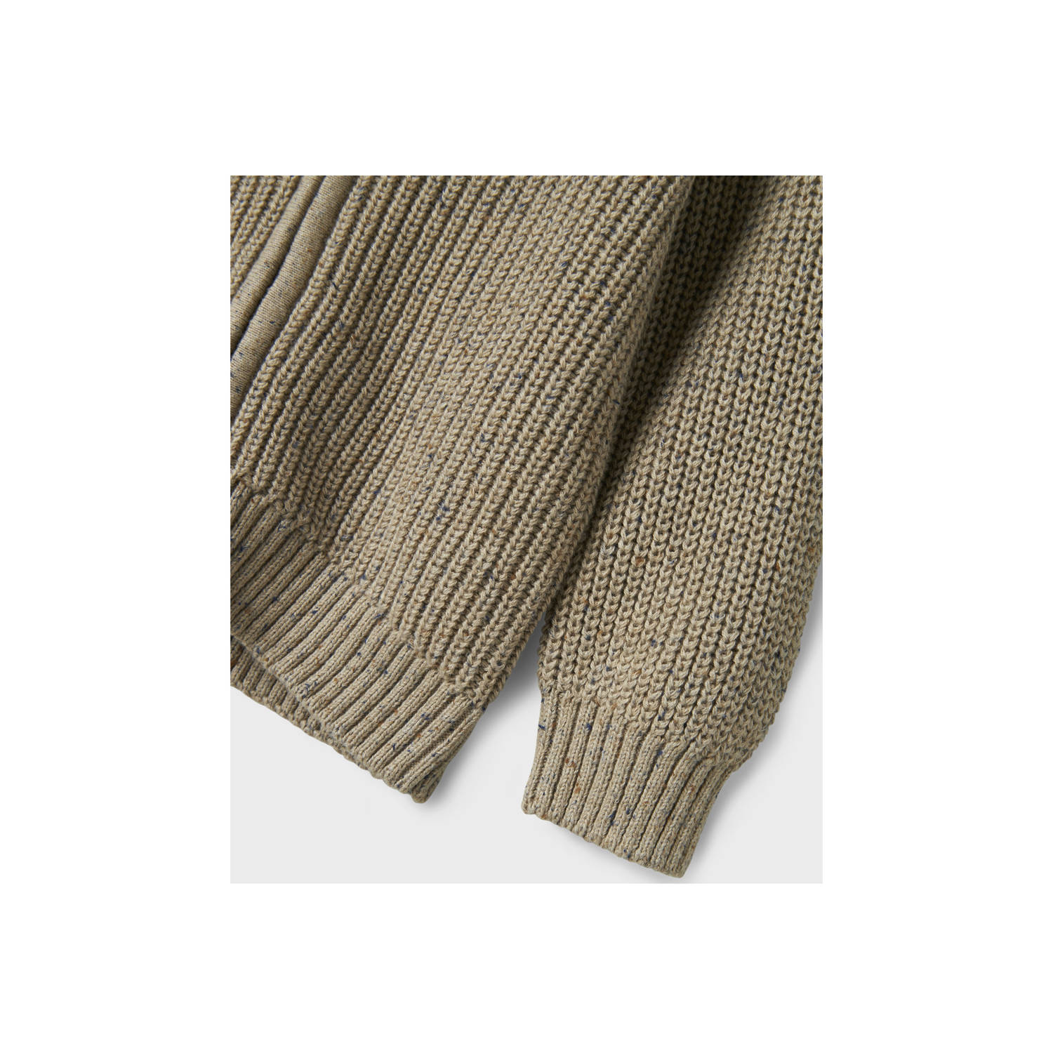 NAME IT MINI cardigan zand gebreid