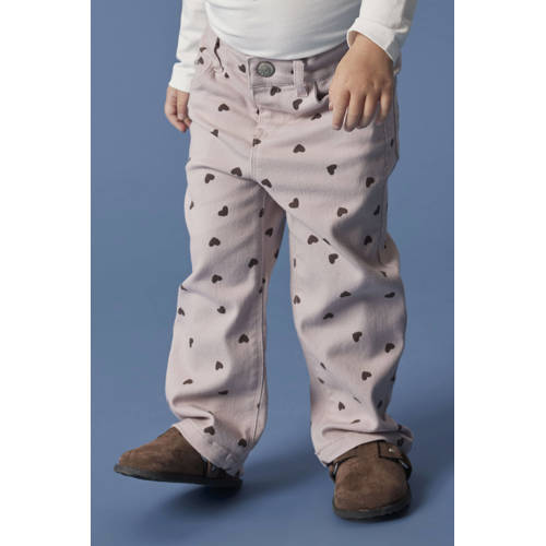 NAME IT MINI straight casual broek lila afbeelding