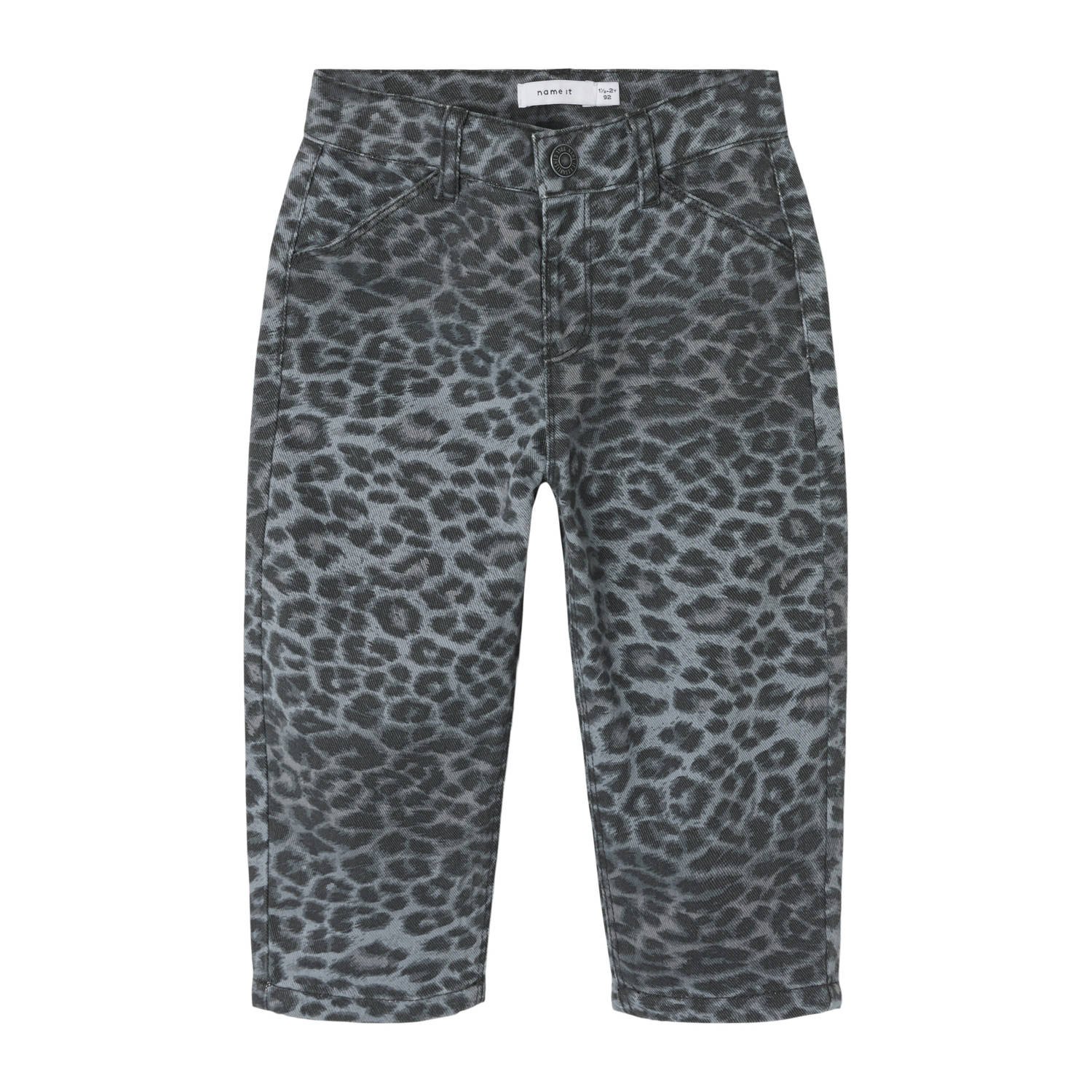 NAME IT MINI mom casual broek grijs