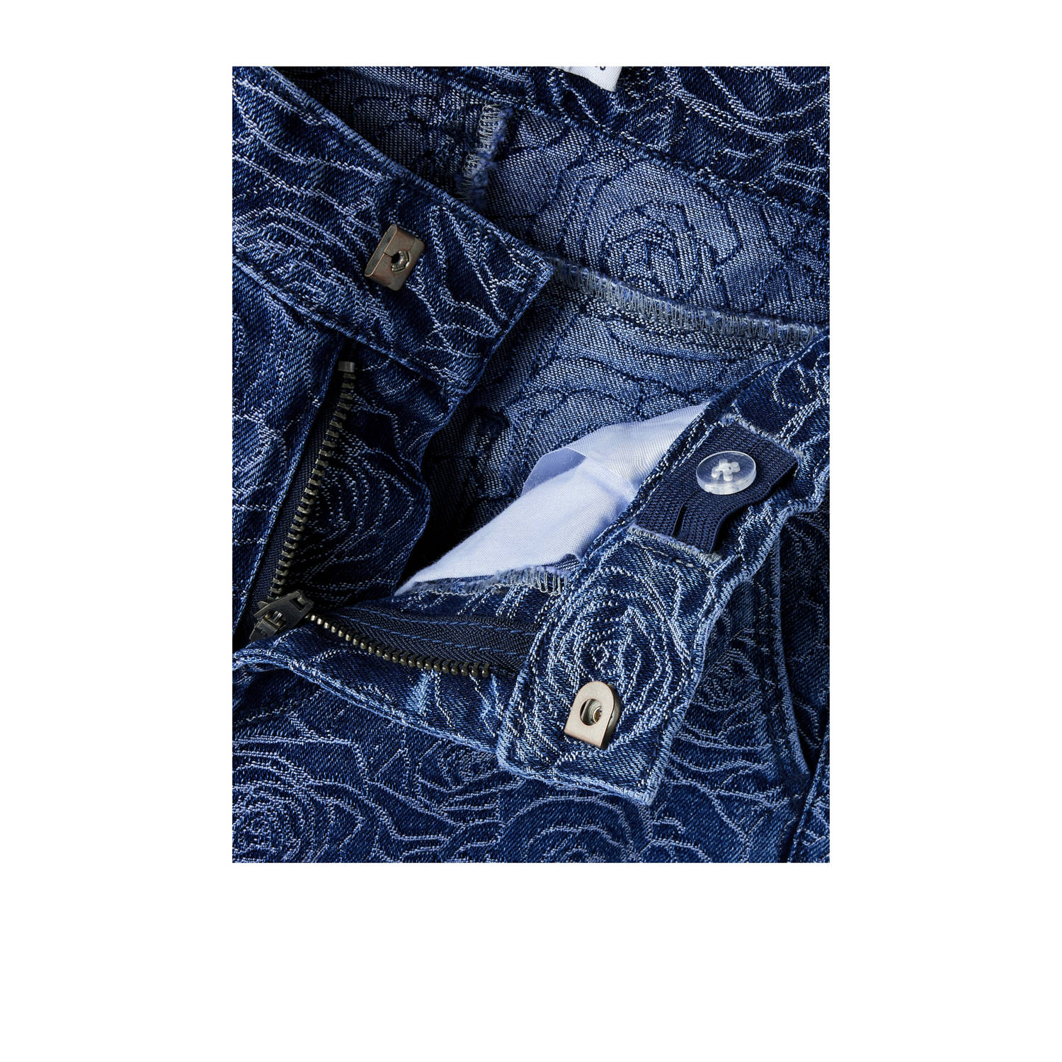 NAME IT KIDS wide leg jeans dark blue denim