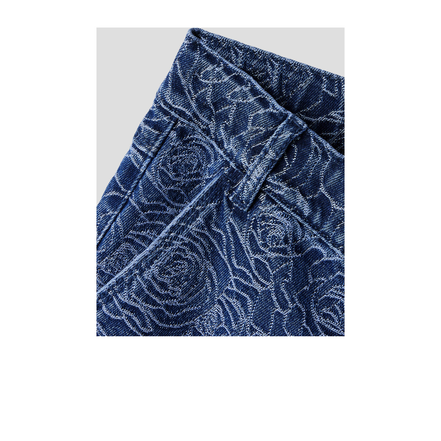 NAME IT KIDS wide leg jeans dark blue denim