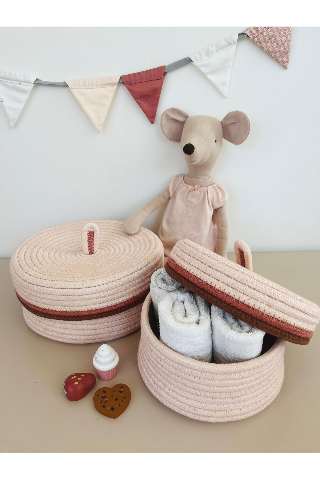 Tapis Petit opbergmand Amie (set van 2)
