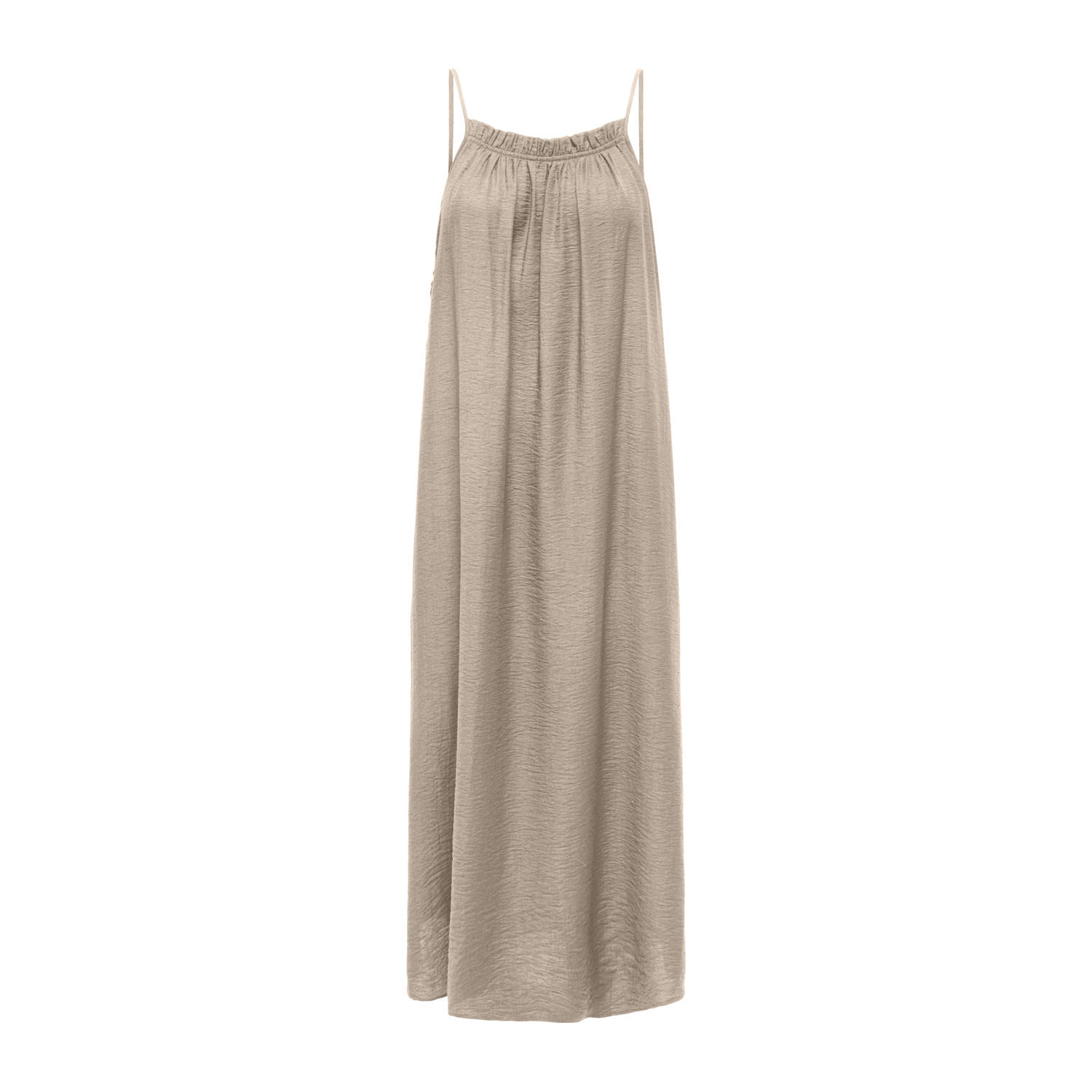 ONLY linnen A-lijn jurk beige