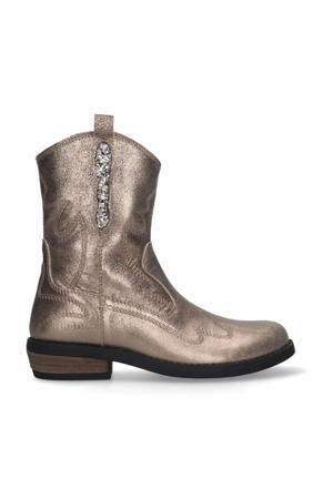 Camilla leren cowboylaarzen brons