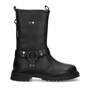 Mave Miles leren bikerboots zwart