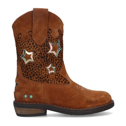 BunniesJR suède cowboylaarzen cognac afbeelding