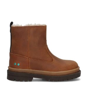 Tim Trail gevoerde nubuck enkelboots cognac