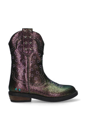 Romee Rodeo leren cowboylaarzen met glitters multi