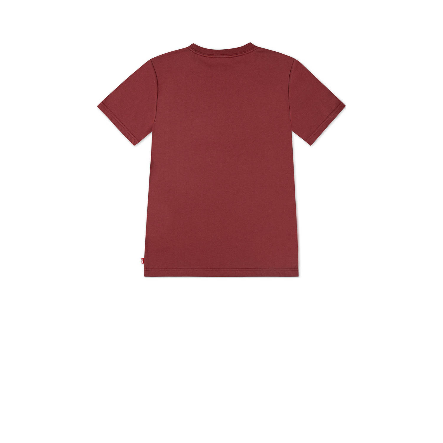Levi's T-shirt donkerrood