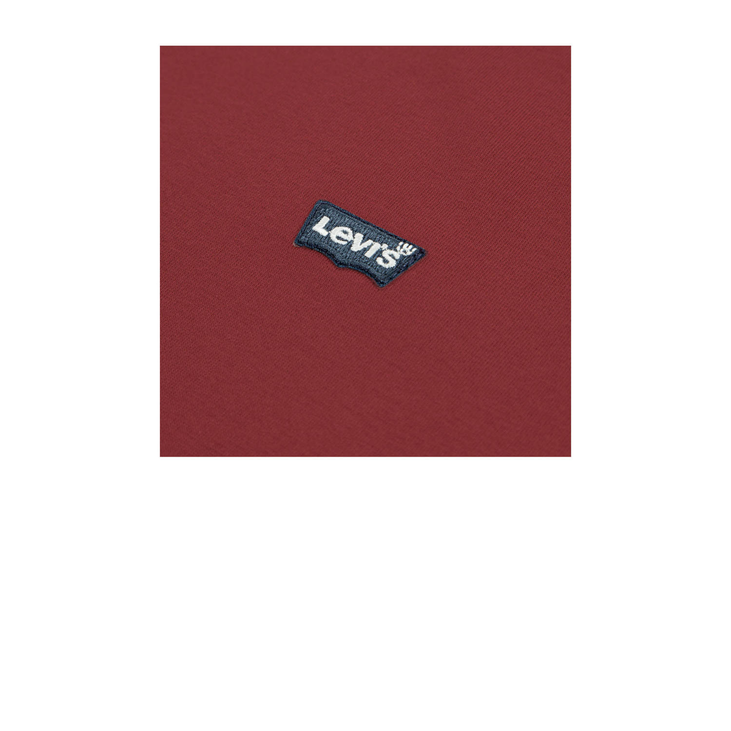 Levi's T-shirt donkerrood