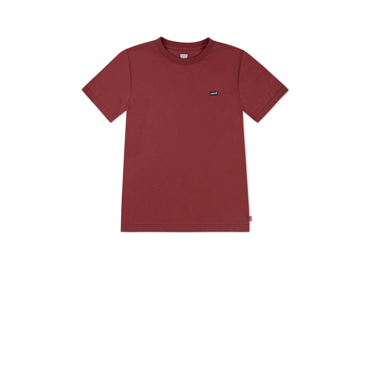 Levi's T-shirt donkerrood