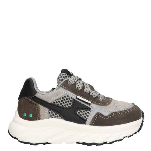 BunniesJR Rio Rush chunky suède sneakers grijs/zwart afbeelding