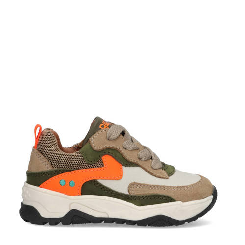 BunniesJR Cole Chunky leren sneakers bruin/oranje afbeelding