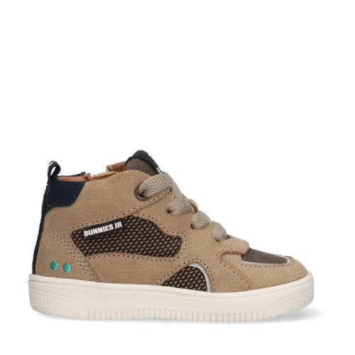 BunniesJR Moos Mellow leren sneakers taupe afbeelding