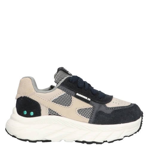 BunniesJR Rio Rush chunky suède sneakers zwart/beige afbeelding